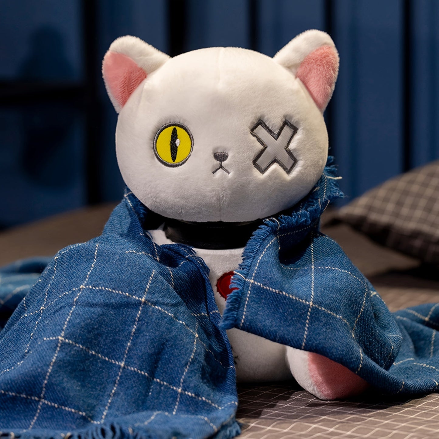 Gruselige Halloween-Katze Plüsch