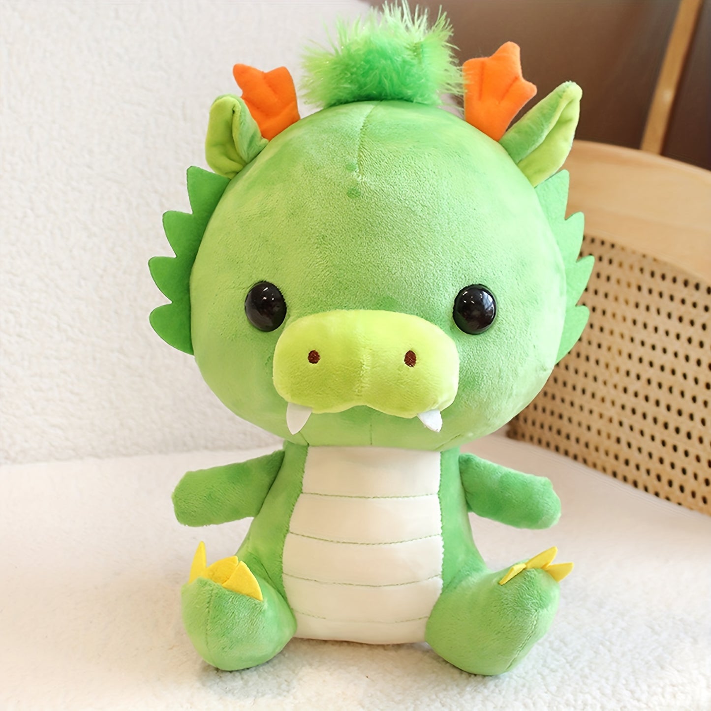 Kuschel-Drache Plüsch Grün