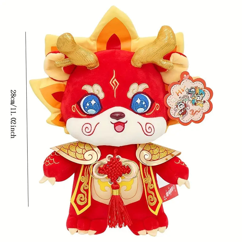 Drachenmascot-Puppe des Jahres 2024 - Chinesisches Tierkreiszeichen Plüschtier