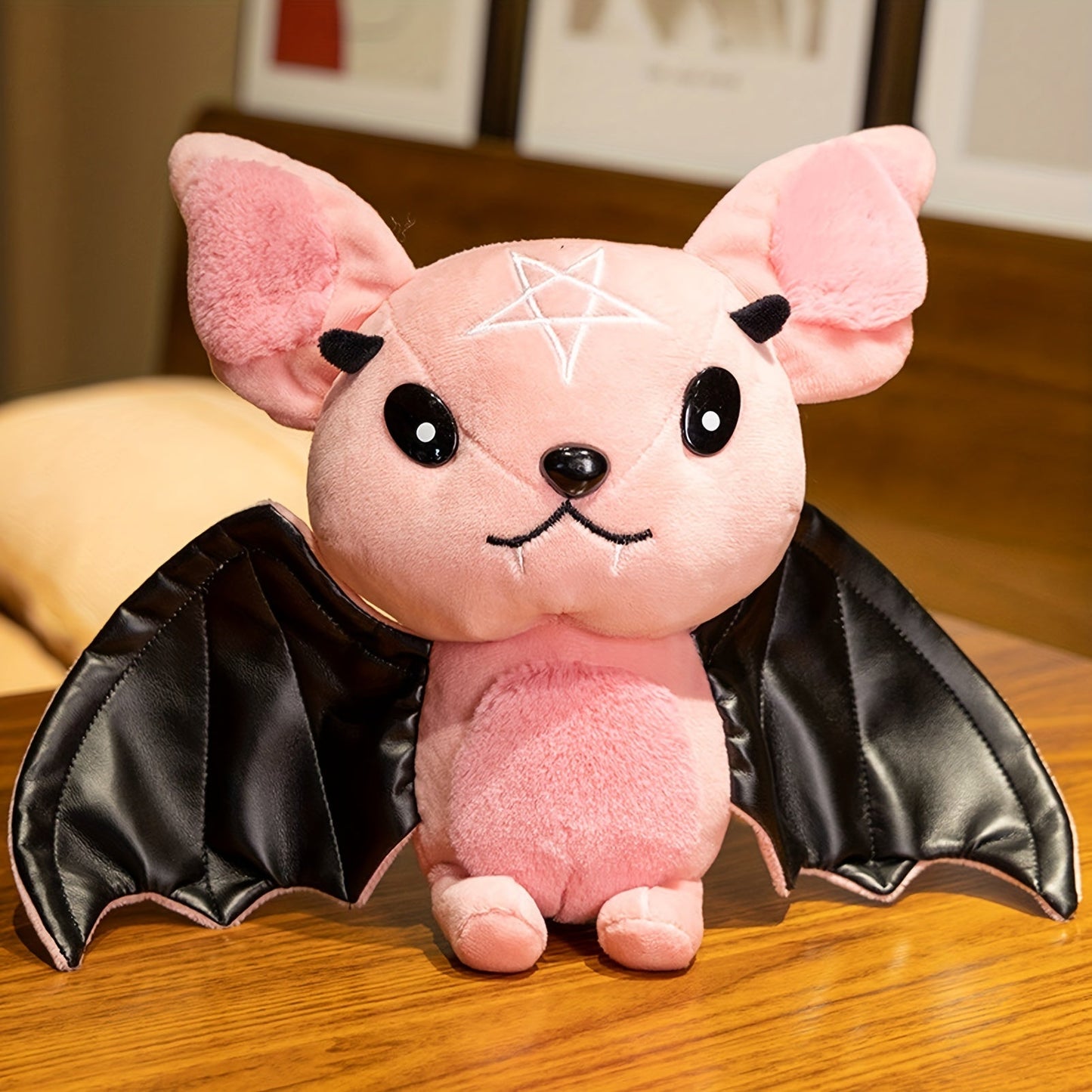 Süßes Schwarzes Fledermaus-Plüschtier – Dunkles Monster