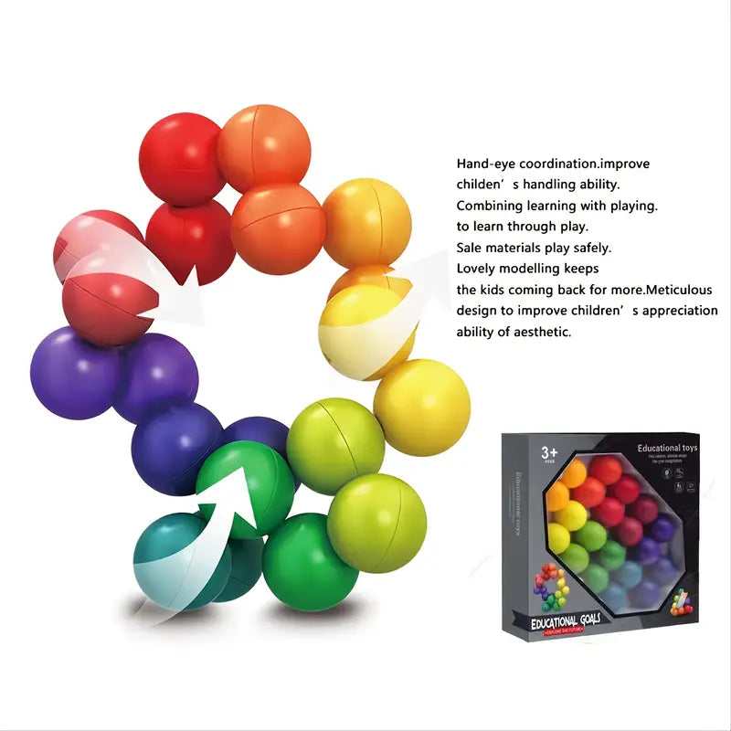 Dekompressionsball - 3D-Puzzle aus Kunststoff