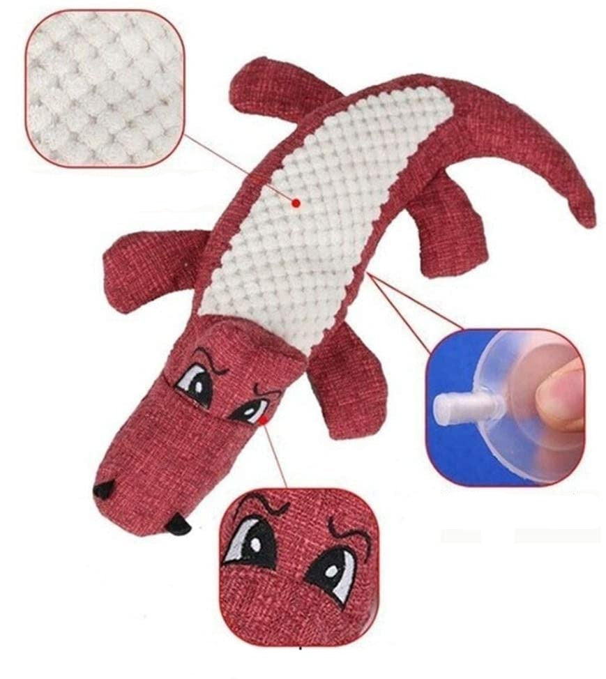 Quietschendes Krokodil Hundespielzeug
