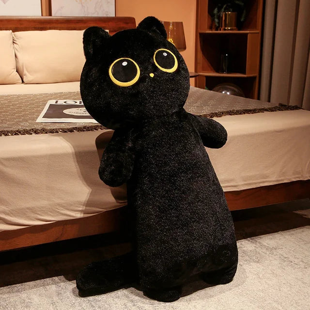 Große Augen Katze Plüsch - Weiß