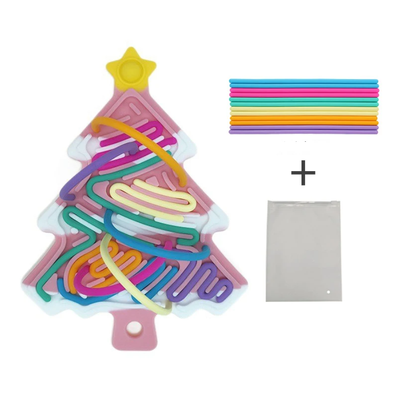 Xmas Tree fidget toy - kompakt, weihnachtlich & lustig - silikon stresslöser weihnachtsbaum