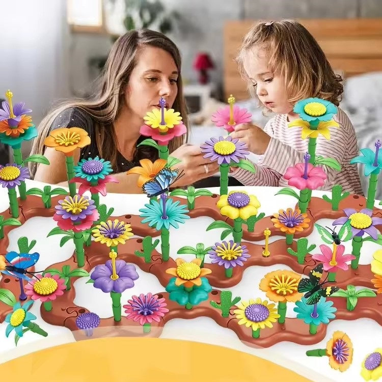 Kreative blumen spielsteine