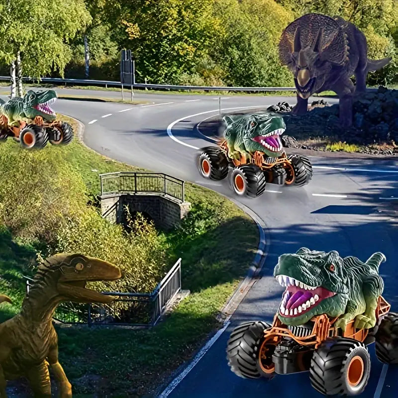 RC Dinosaurierauto - Licht, Sound, Sprühfunktion!