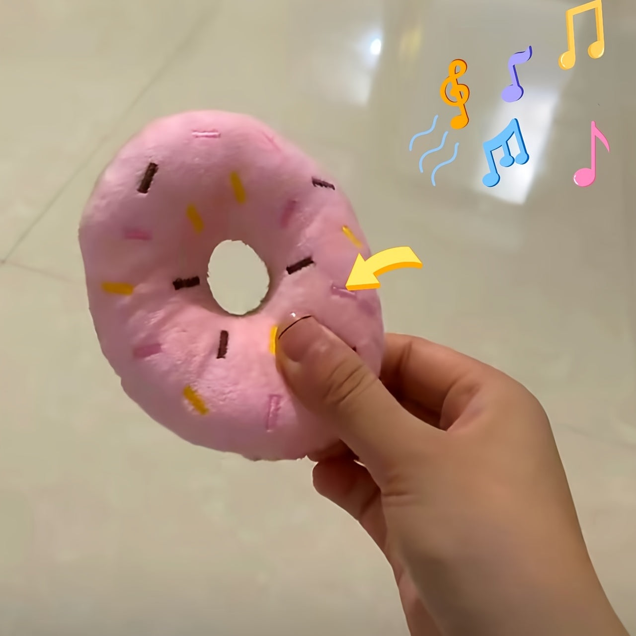 Quietschende Donuts für Welpen