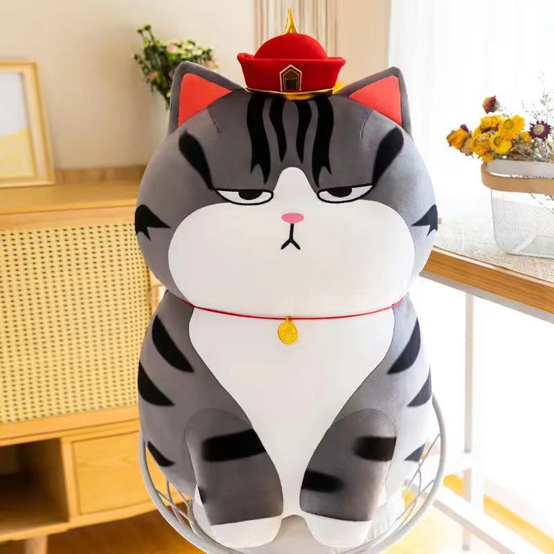 Majestätisches Kuschelkatzen-Monarch Plüschtier