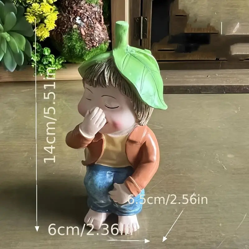 Frecher Lustiger Gartenzwerg - Witzige Gartenfiguren