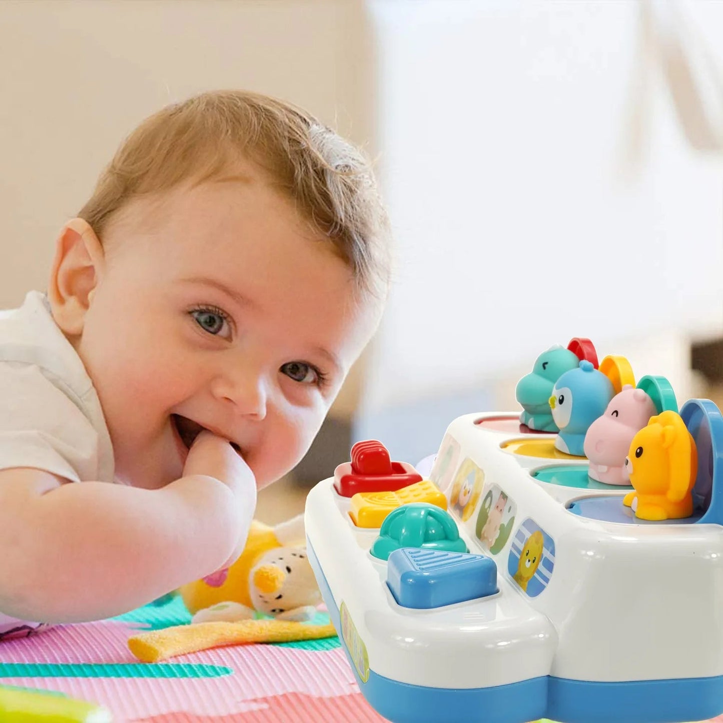 Baby button toy - plopp-spaß - babyspielzeug