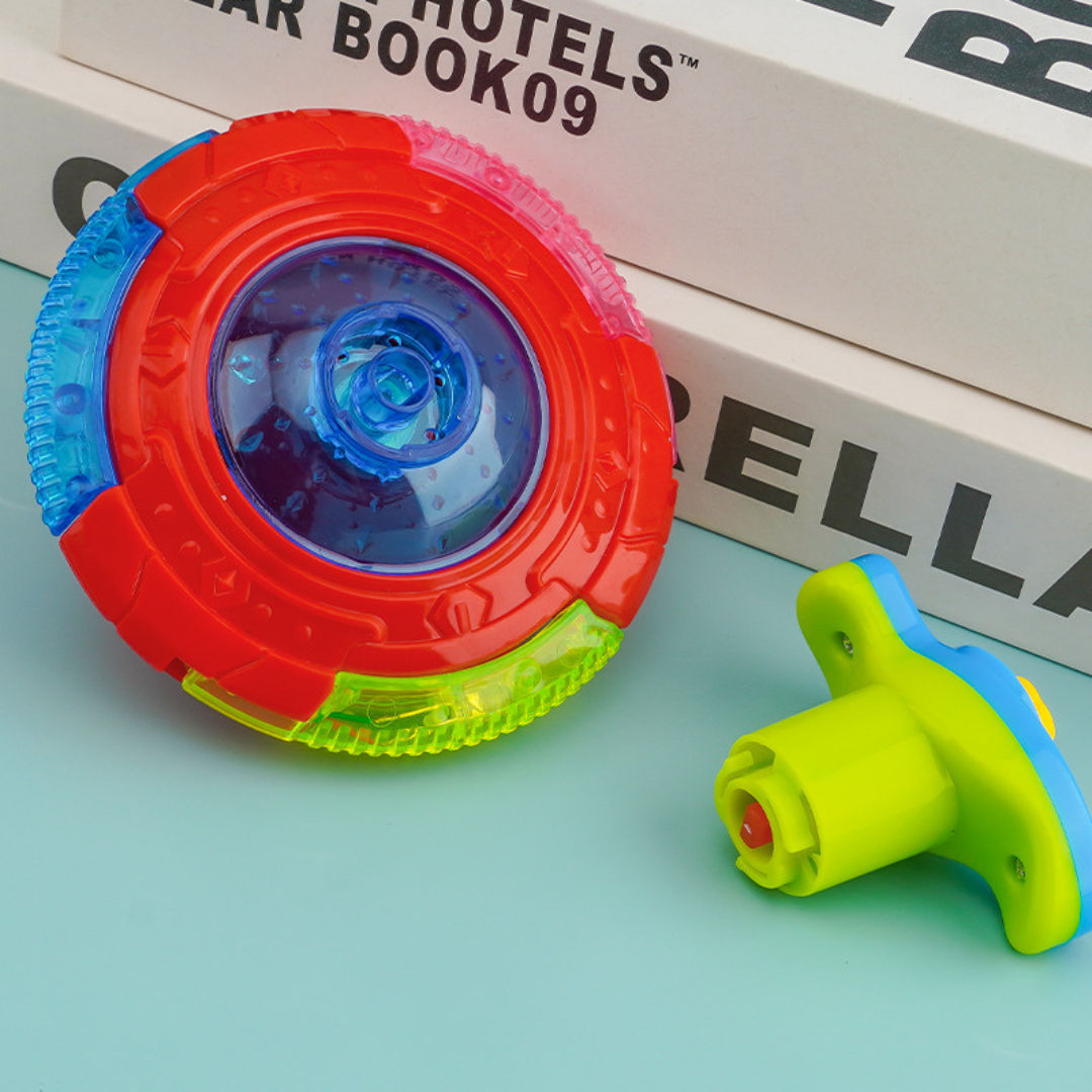 Leuchtendes kreisel spielzeug