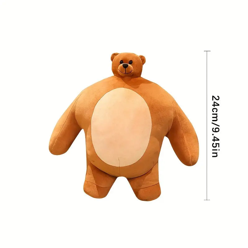Niedliche Bärenpuppe mit kleinem Kopf