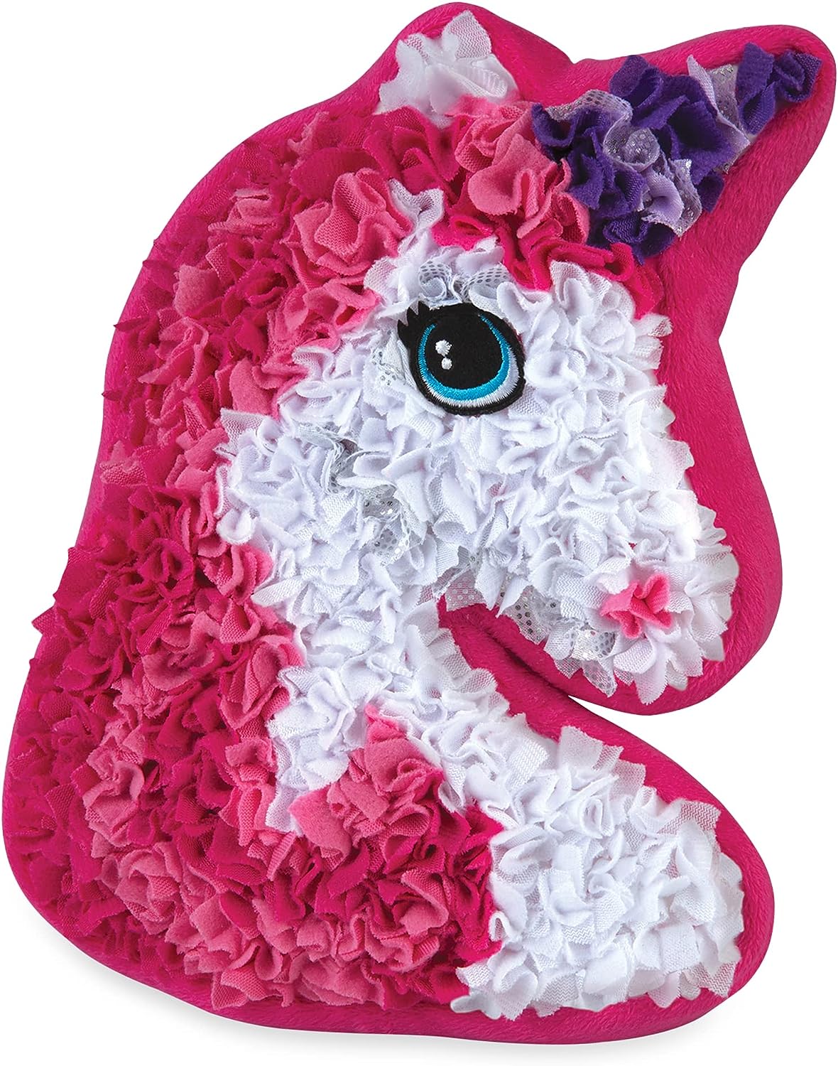 DIY Pillow - flauschiger spaß - plüsch-einhorn-kissen