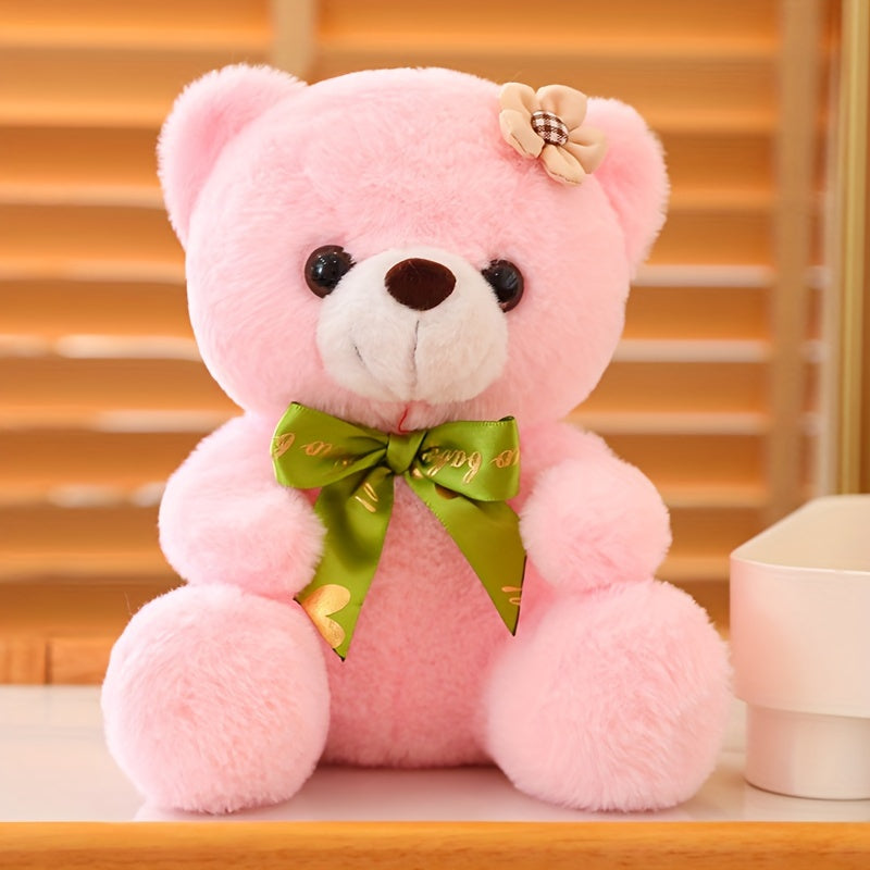 Plüsch-Teddybär mit Blume