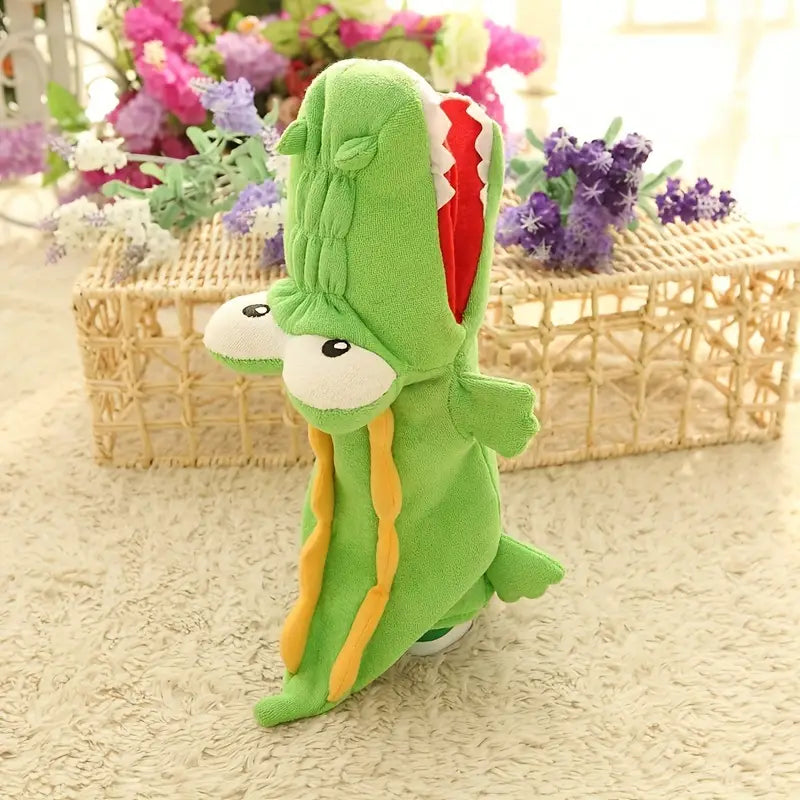 Niedliche Plüsch Handpuppe - Dino-Krokodil-Spiel