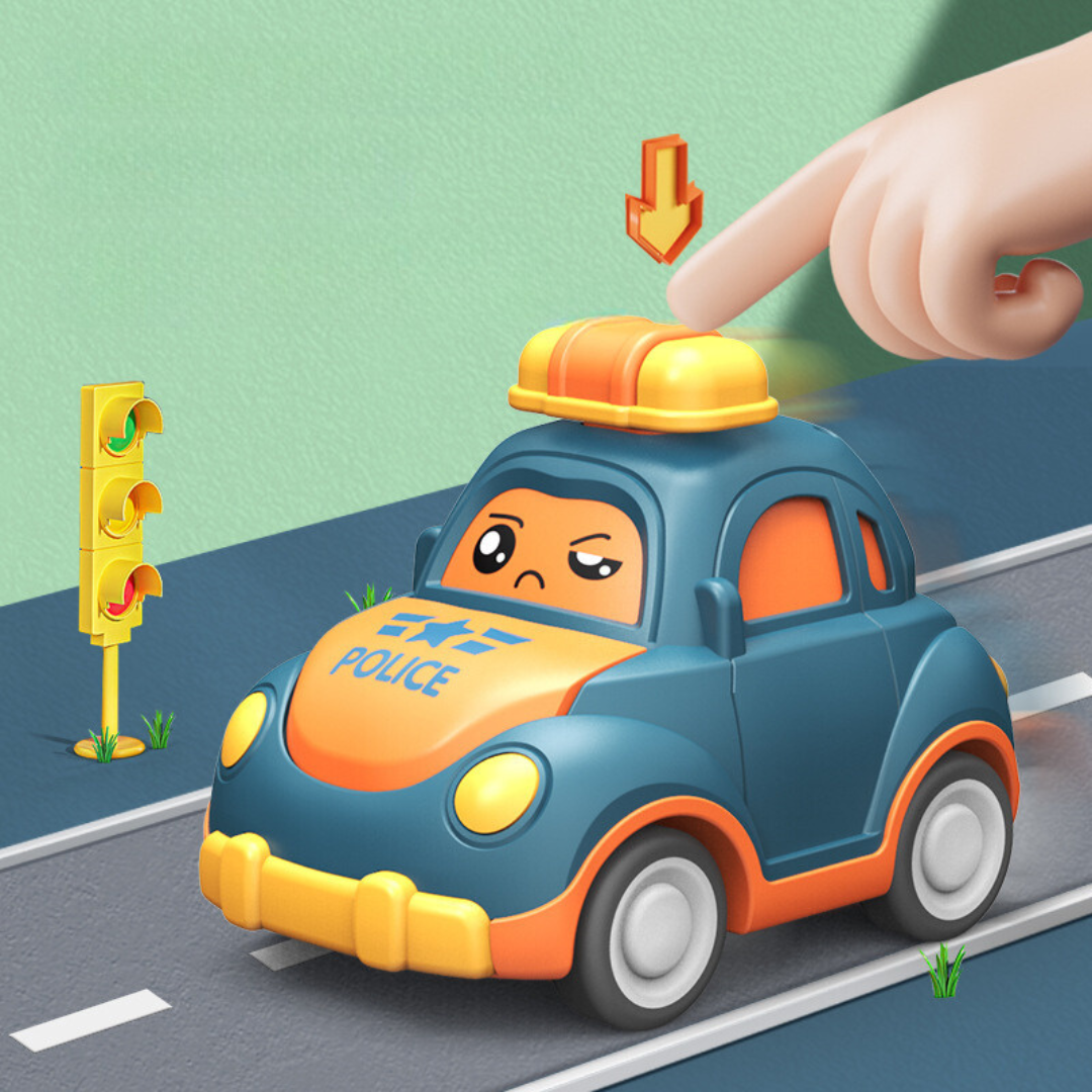 Kleine abenteuer-autos – drücken und fahren
