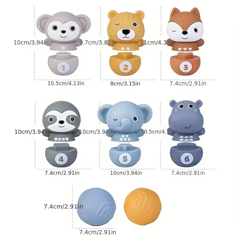 Sensorische kinder tier bausteine
