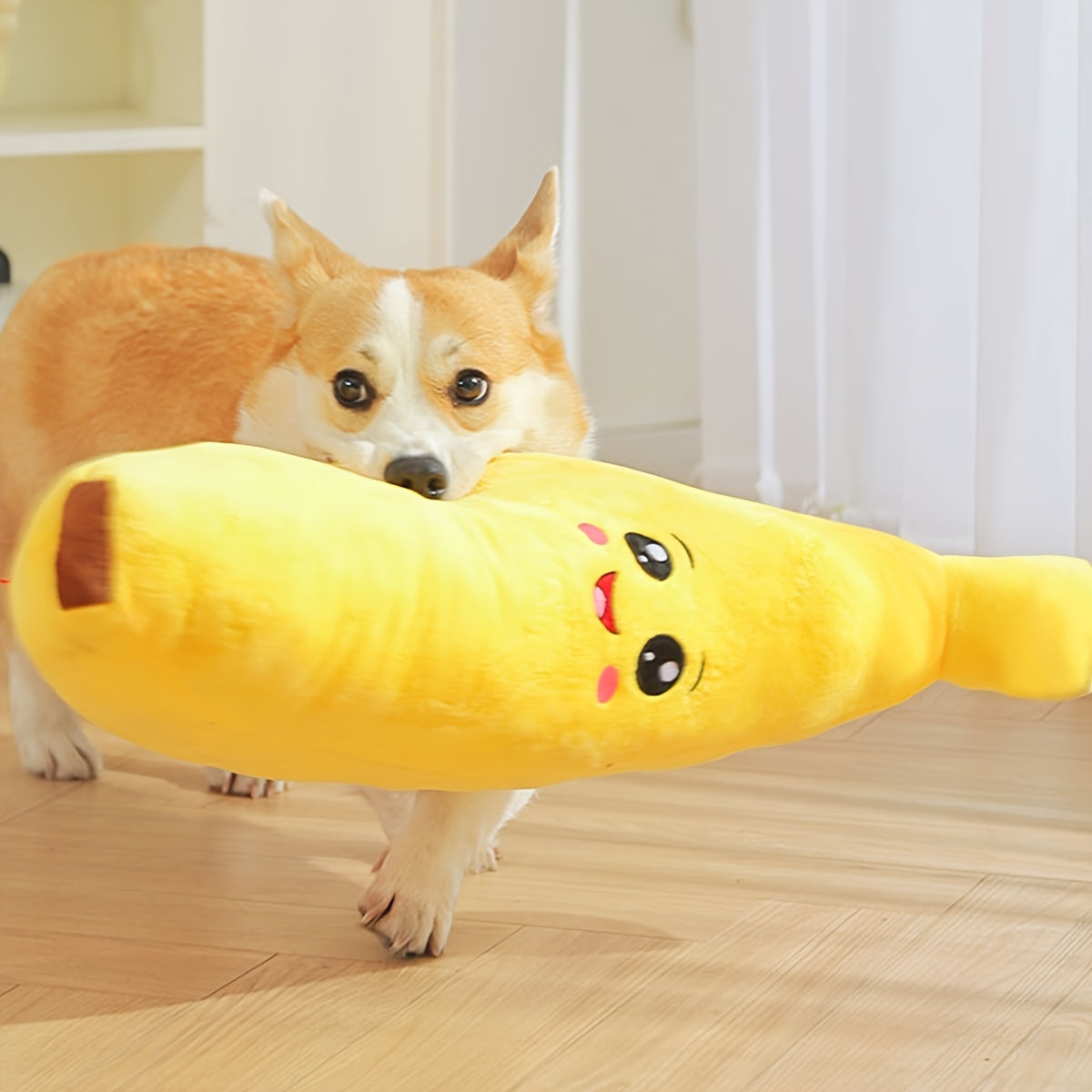 Quitschendes Bananen-Spielzeug für Hunde