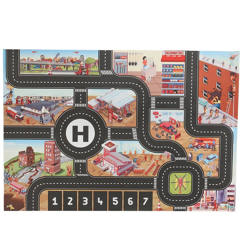 Enchanted city playmat - straßen-spielmatte