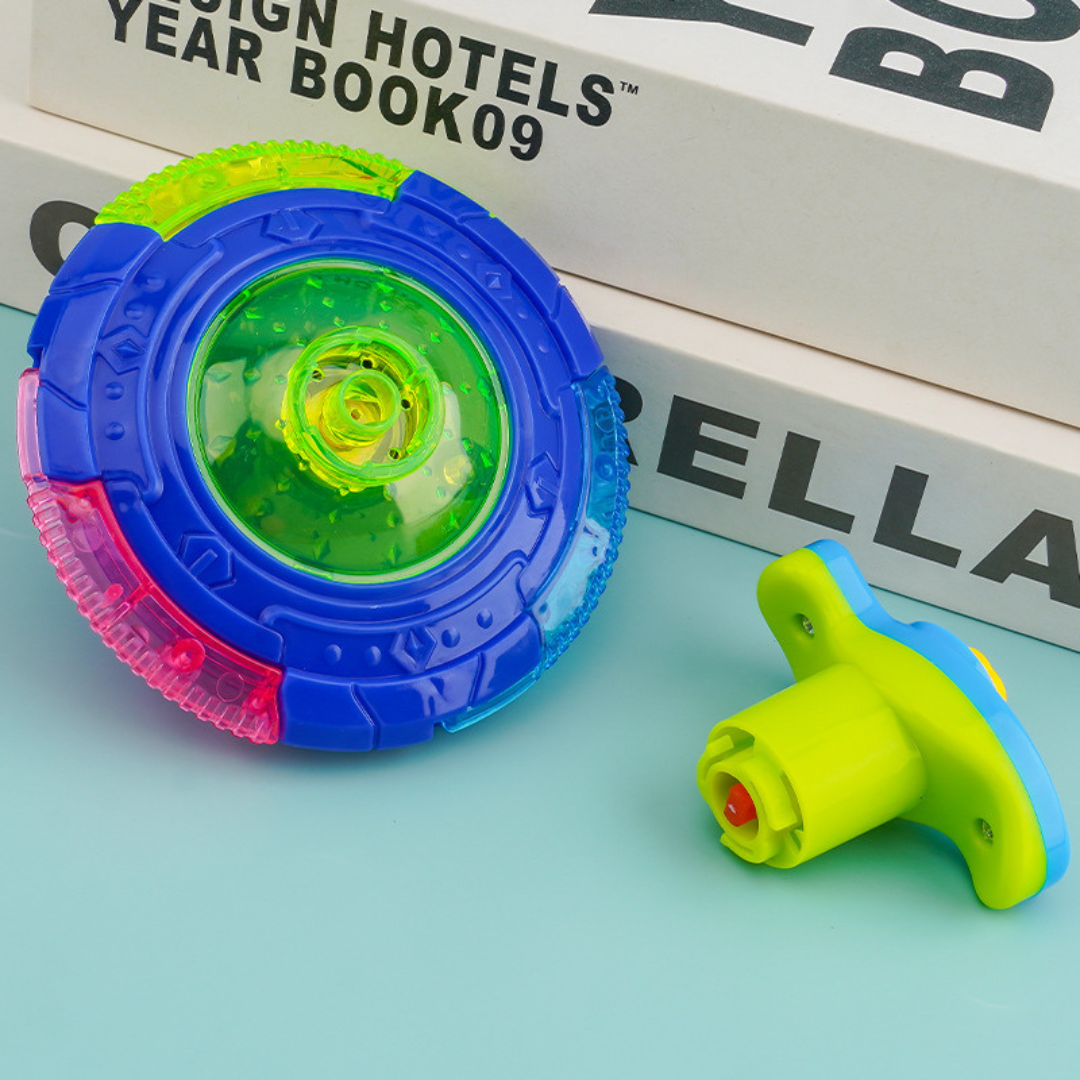 Leuchtendes kreisel spielzeug