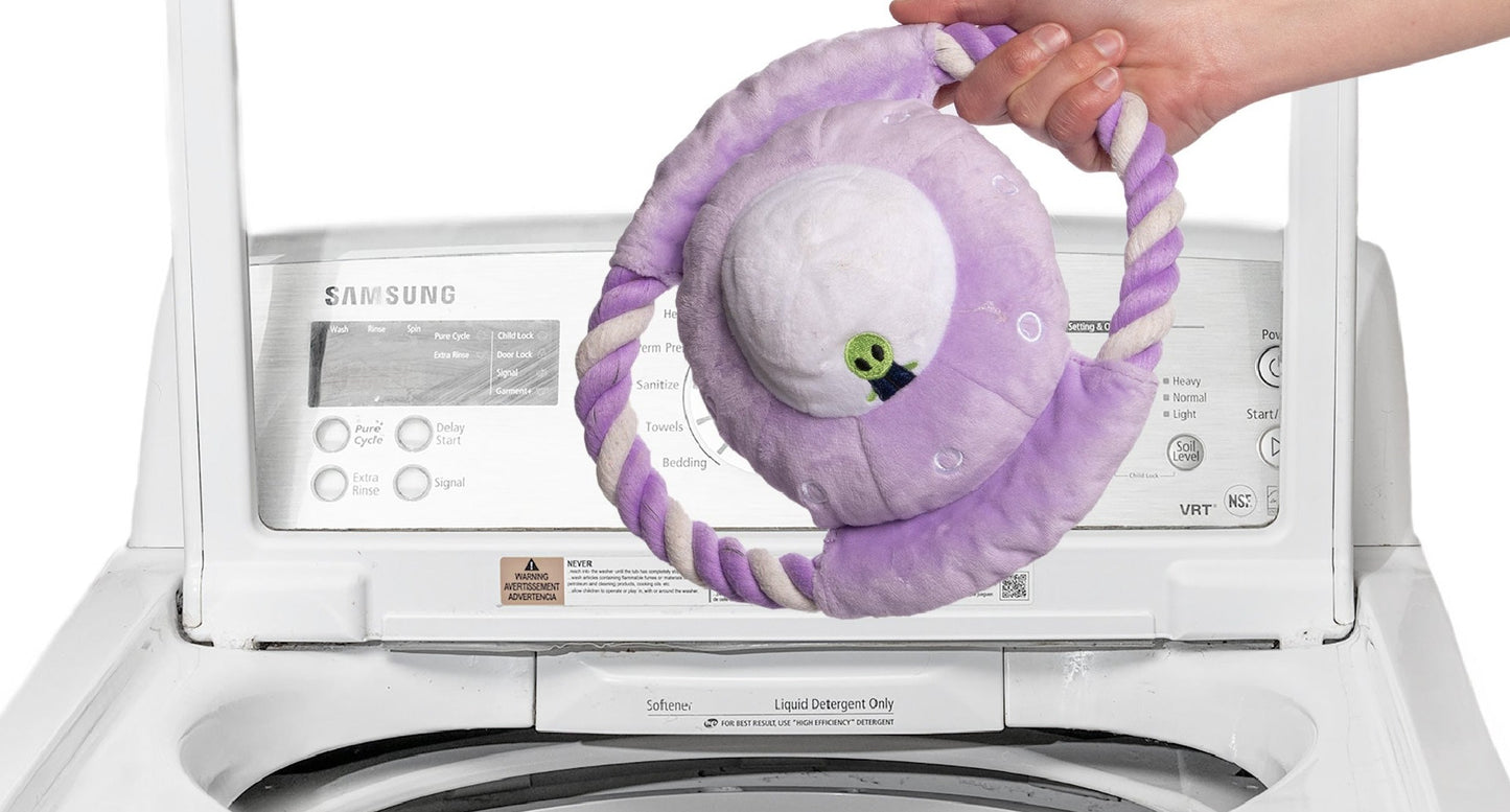 UFO Space Explorers Plush and Rope Dog Toy