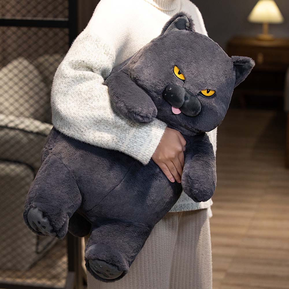 Milo - Schwarze Katzen Plüschfigur