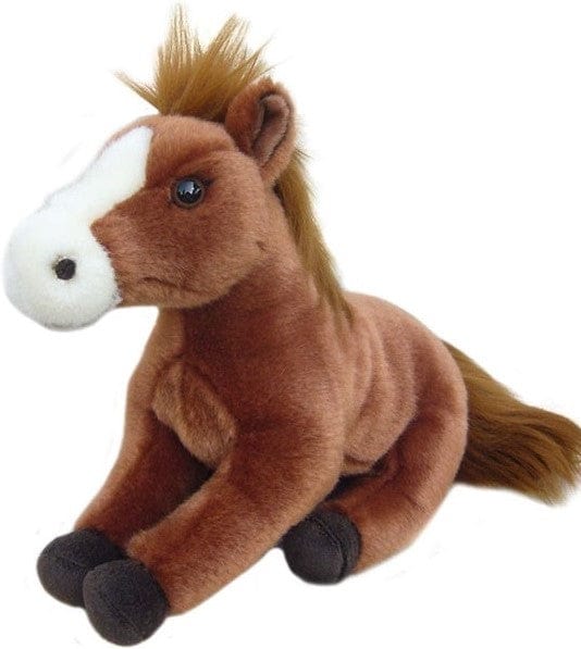 Kastanienbraunes Pferd Kuschelfreund