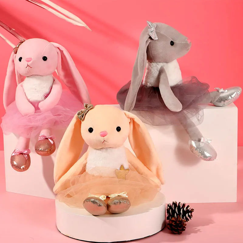 Tanzender Hase Plüsch - Rosa