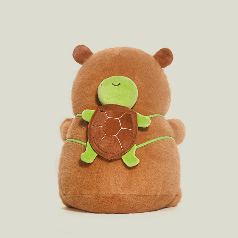 Niedliche Kapibara mit Rucksack