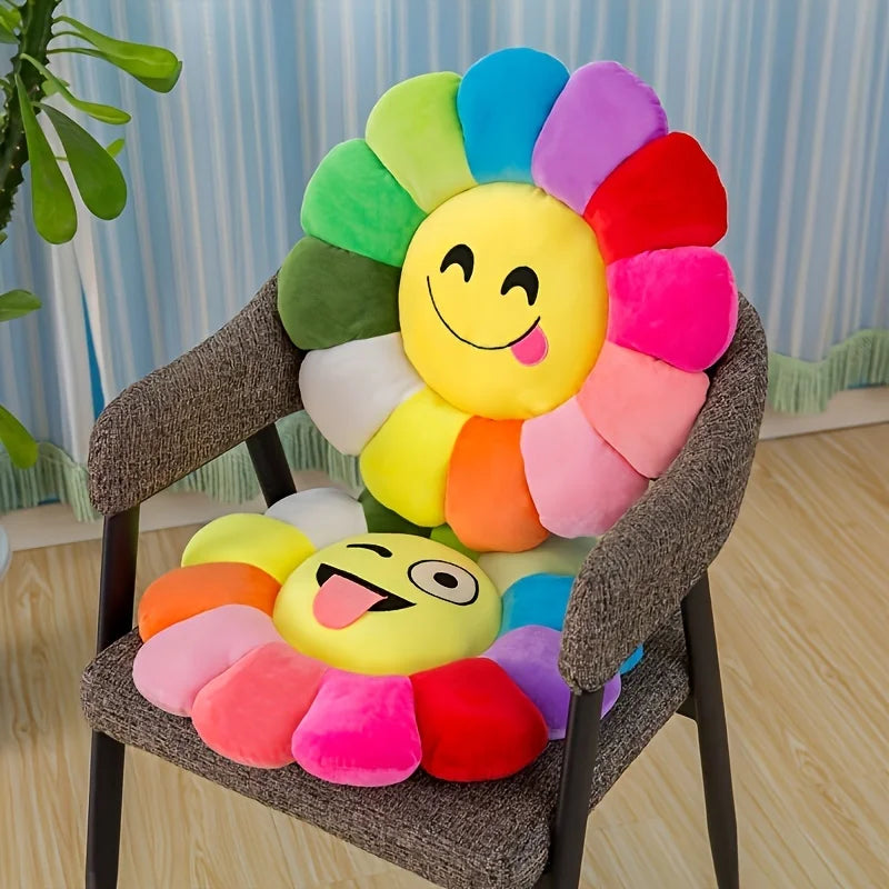 Fröhliches Sonnenblumenkissen