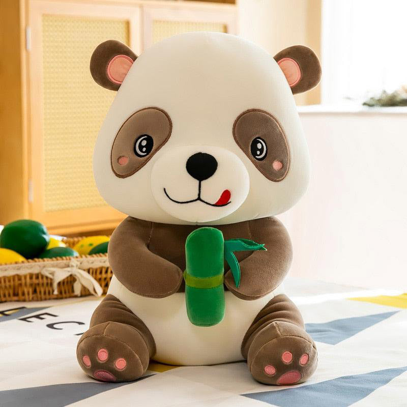 Süßer Panda mit Bambus