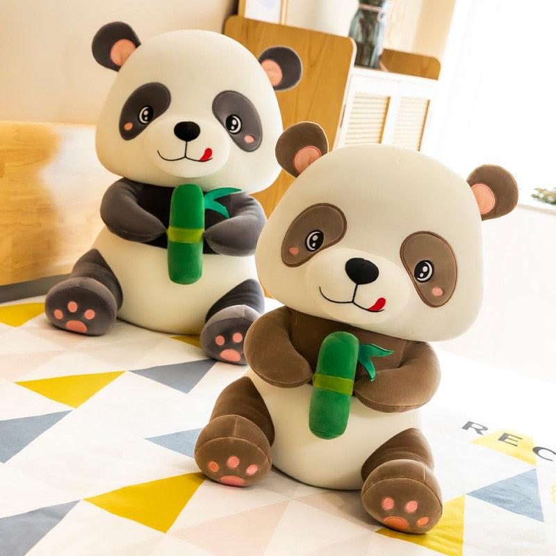 Süßer Panda mit Bambus
