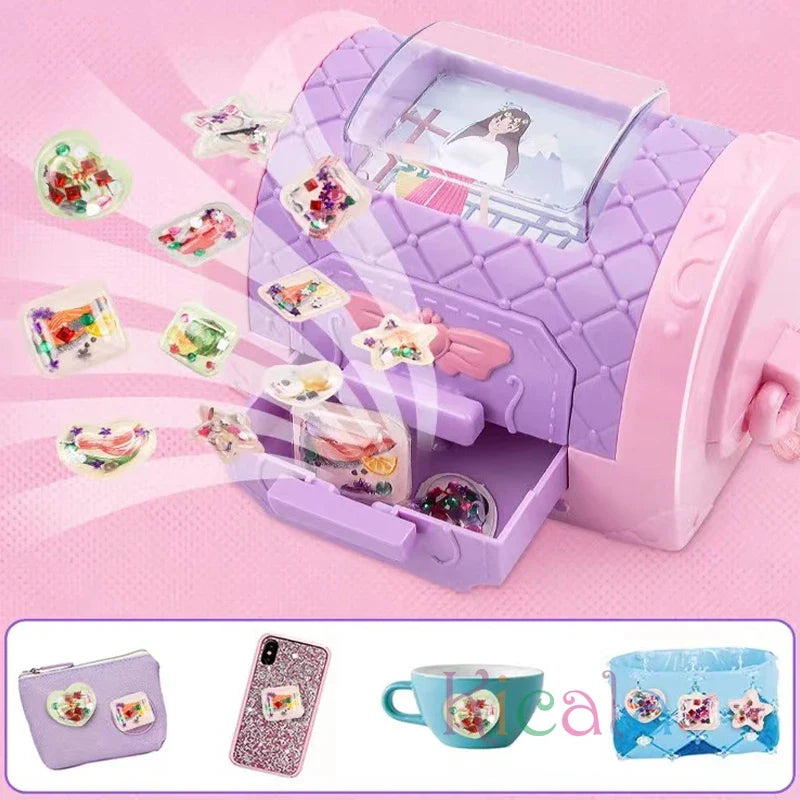 3d glitter sticker achine - fest der kreativität - sticker-set