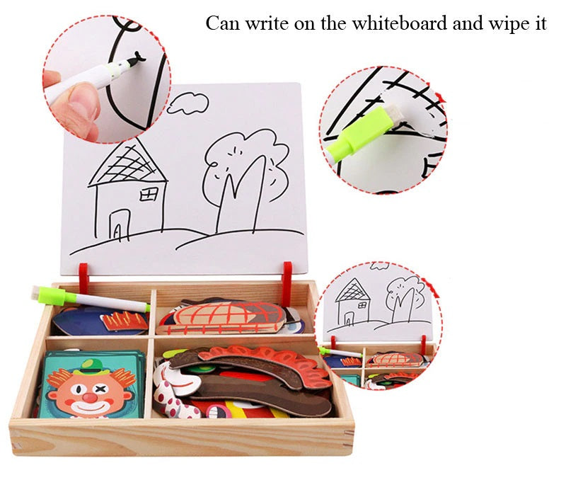 Woods magnetic sticker puzzles- endlose kreationen - magnetische 3D sticker puzzles