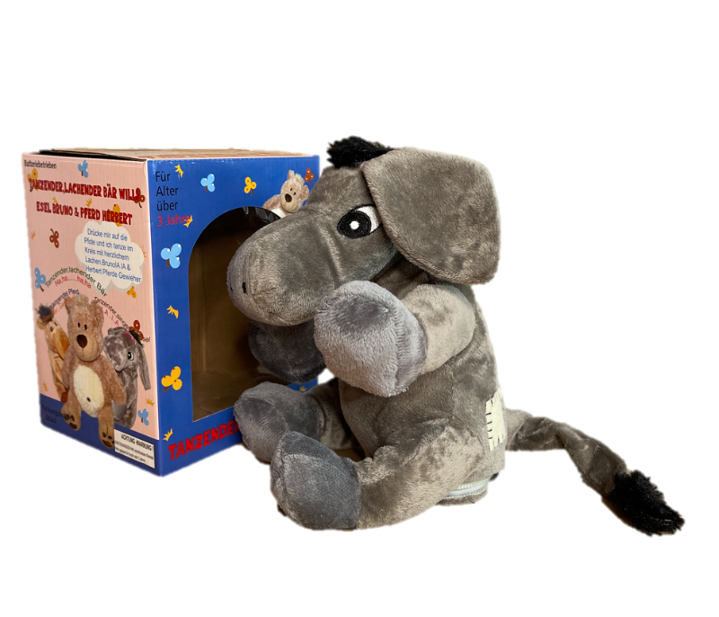Tanzender Bruno Esel - Fröhliches Hundespielzeug