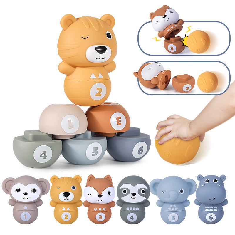 Sensorische kinder tier bausteine