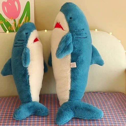 Blauer Kuschelhai - Weiches Plüschtier