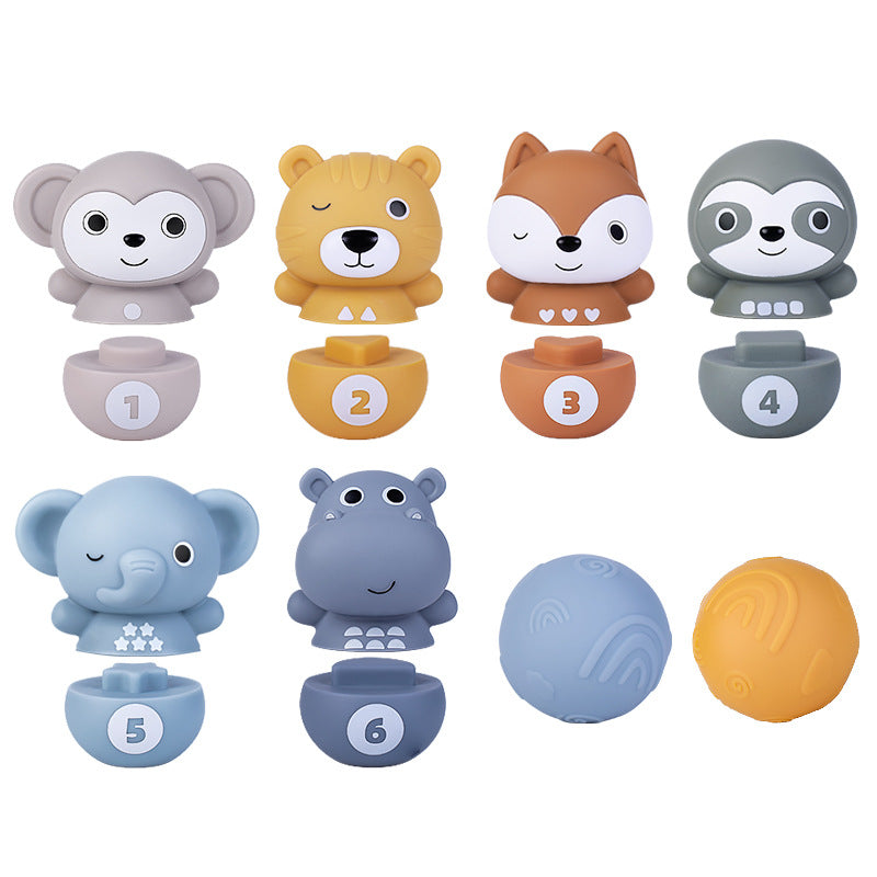 Sensorische kinder tier bausteine