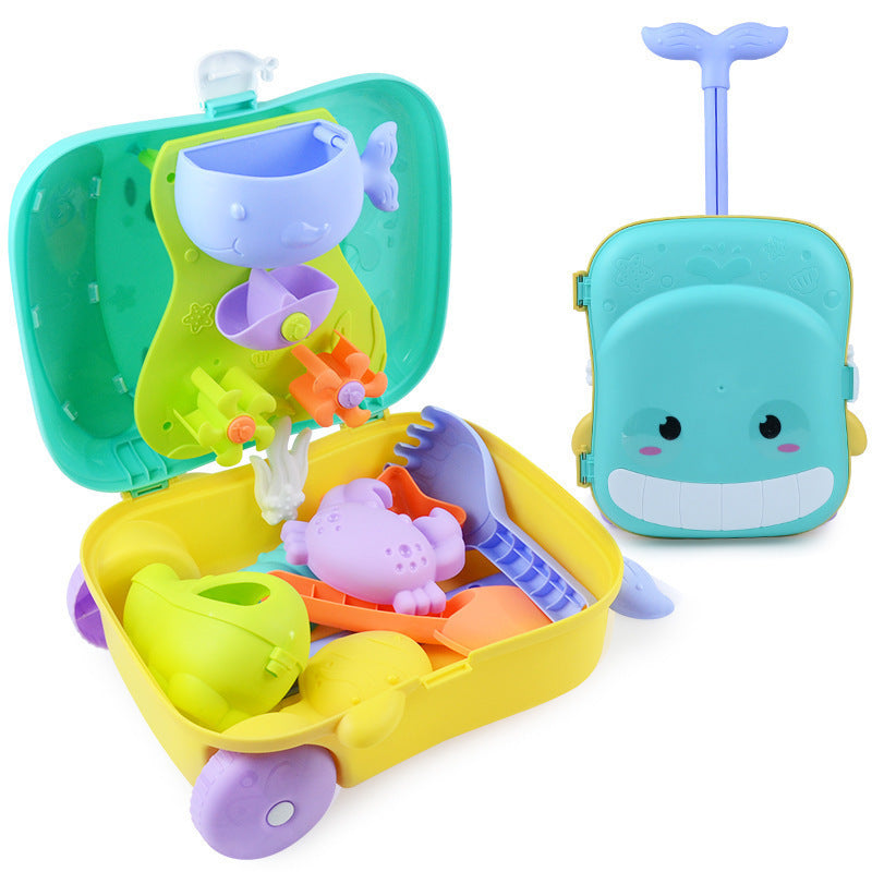 Sand trolley - all-in-one-strandspielzeug für kinder
