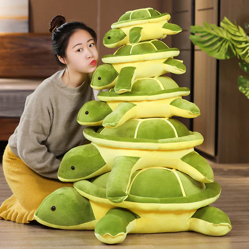 Weiche Schildkröten-Plüschfigur - Kuscheliger Freund für Kinder