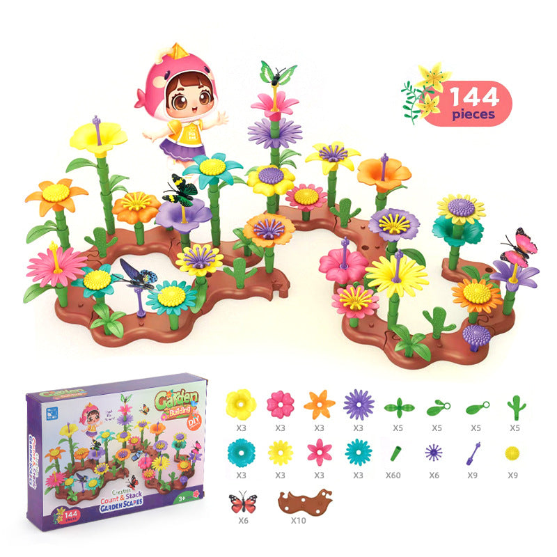 Kreative blumen spielsteine
