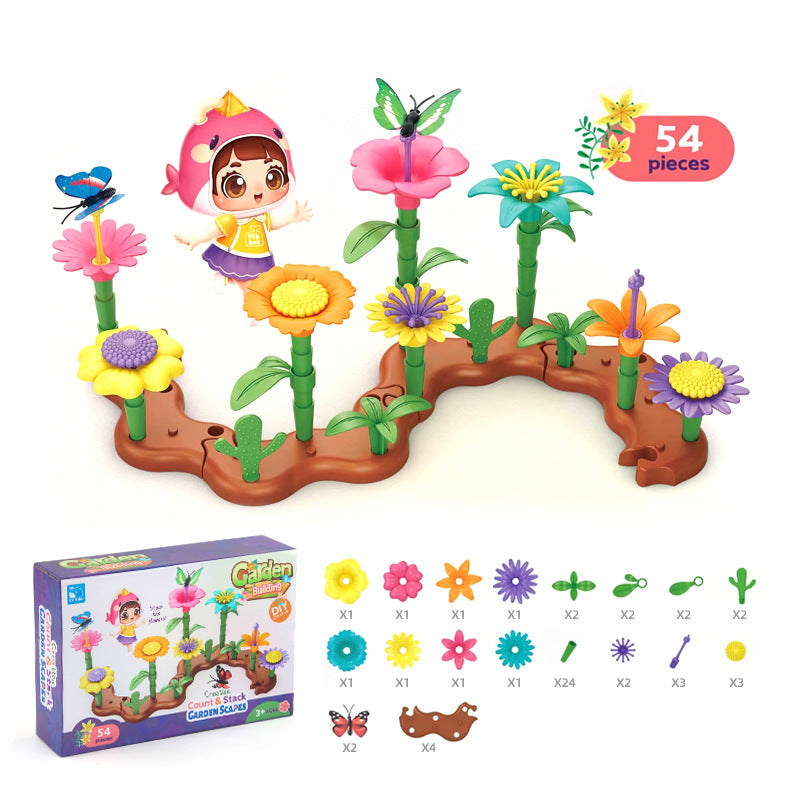 Kreative blumen spielsteine