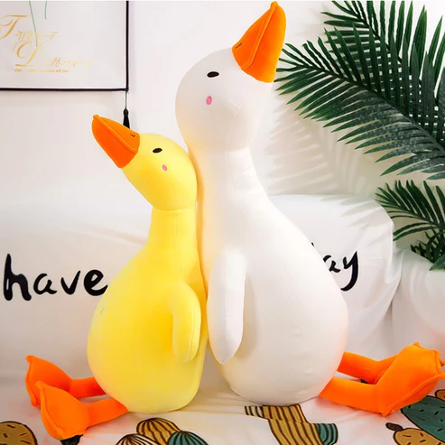 Weiches enten plüschtier kuschelige ente zum liebhaben