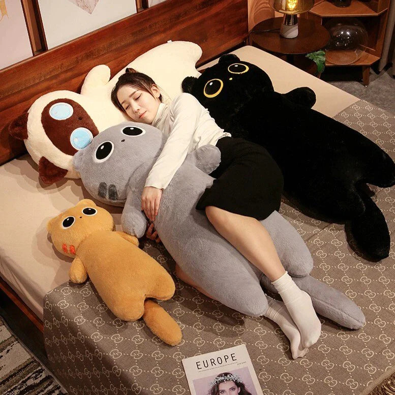 Mega-kuschelige riesen-katzenfamilie plüschtiere