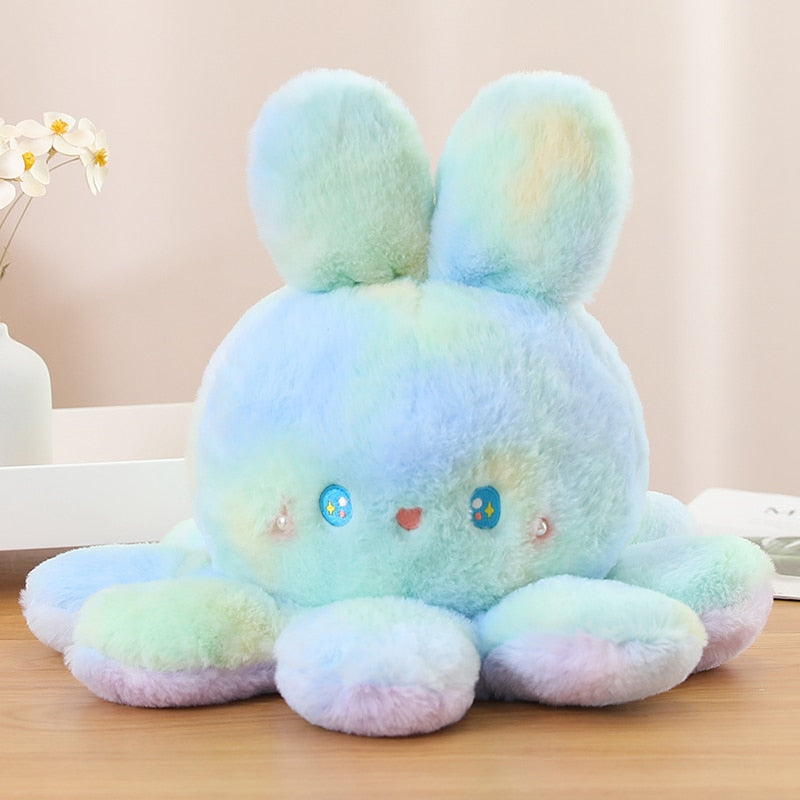 Rainbow Hoppy - Pastell Kawaii Hase Oktopus Plüsch