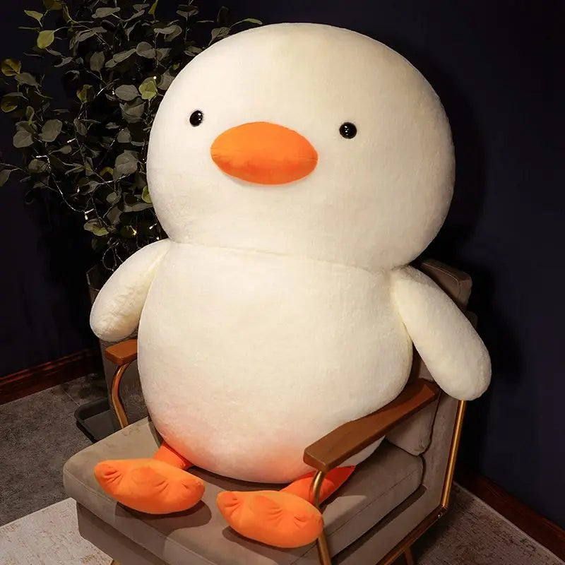Extragroßes enten kuscheltier im XXL format