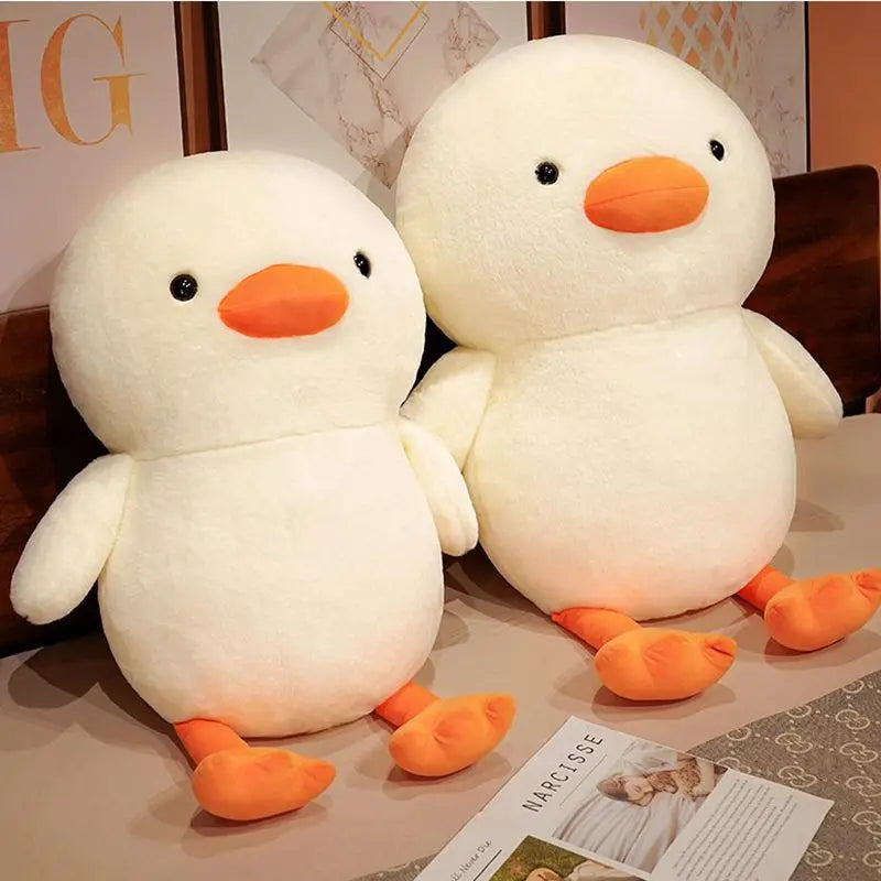 Extragroßes enten kuscheltier im XXL format