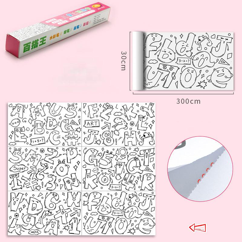 ColoringPaper - entfesseln sie die kreativität Ihrer kleinen - XXL-malpapier