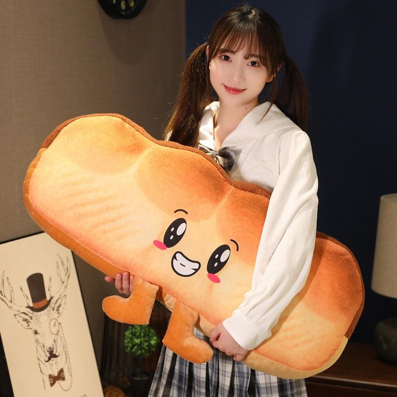Kawaii Emotionales Brot und Toast Plüsch-Kissen