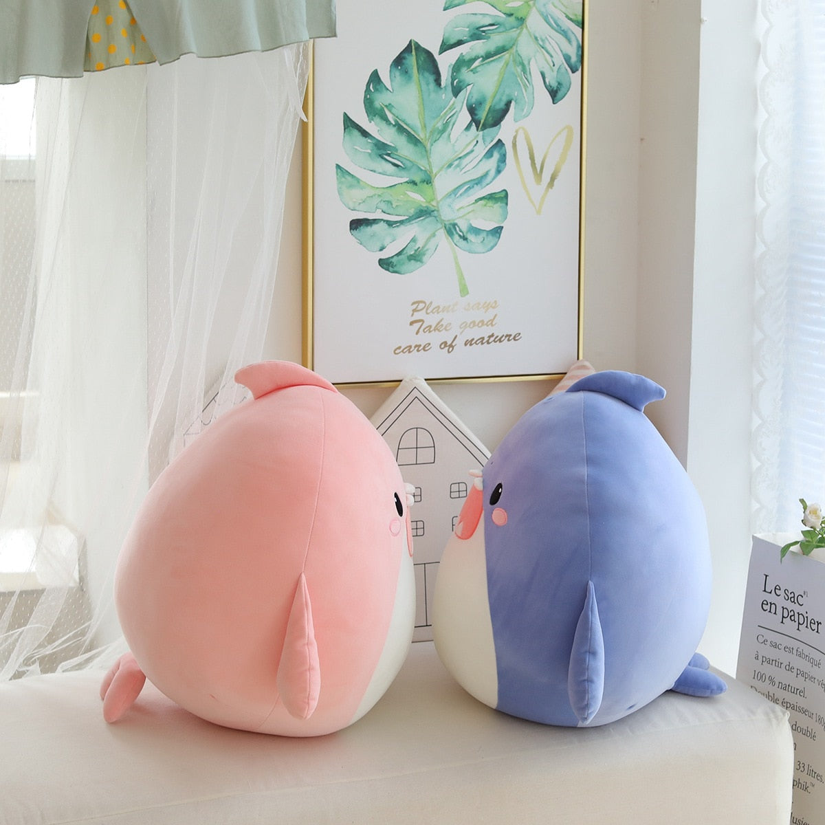 Sharkie Hug - Rosa Kawaii Haifisch Plüschtier